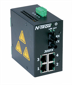 N-TRON 305FX 工業用イーサネットスイッチ